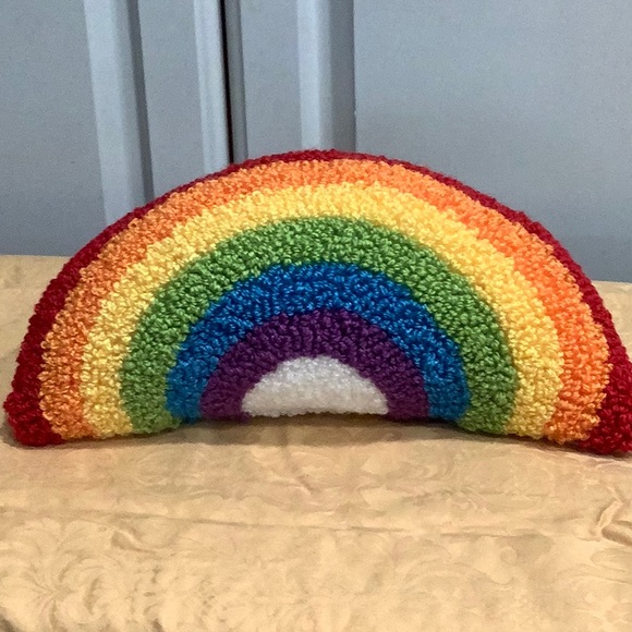Celebrate It Other - Celebrate It Accent Throw “Rainbow” Pillow Cushion. Small Rainbow Pillow